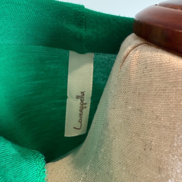 Size L Radiant Green Stretch Wrap Tank Top - Picture 6 of 6